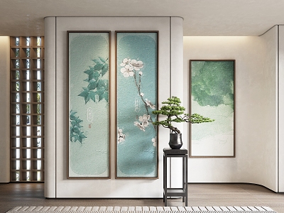 New Chinese Decorative Painting 3d model