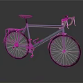 Teal Bicycle with Brown Seat White Handlebars Classic Rear Rack on Gray Background with Reflection