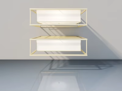 Modern White Swing Door With Frame Design For Home Interior Use 3d model