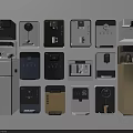 Modern Home Daily Use Appliances Collection With Coffee Makers Refrigerators And Dispensers
