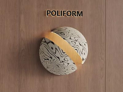 Modern Middle Style Wall Lamp Bedside Creative Wall Lamp 3d model