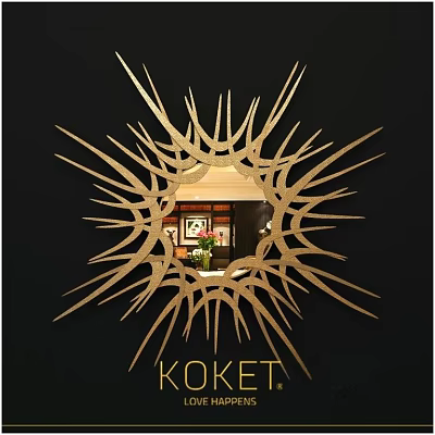 Golden Starburst Design Mirror For Modern Interior Wall Decor And Home Art 3d model