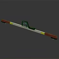 Industrial Track Inspection Equipment With Red White Yellow Strip Black Handle And Wheels