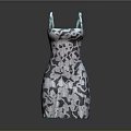 Elegant Carved Dress Sculpture With Intricate Artistic Pattern Design