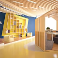 Modern Library Shared Space 3d model