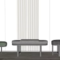 Modern Bed End Stool Bed End Stool Combination 3d model