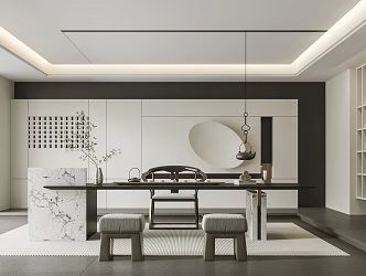 Modern Tea Room 3d model