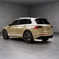 Golden SUV With Sporty Exterior Design And Alloy Wheels In Modern Setting