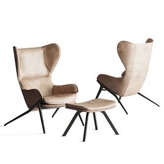 Modern single chair 3d model