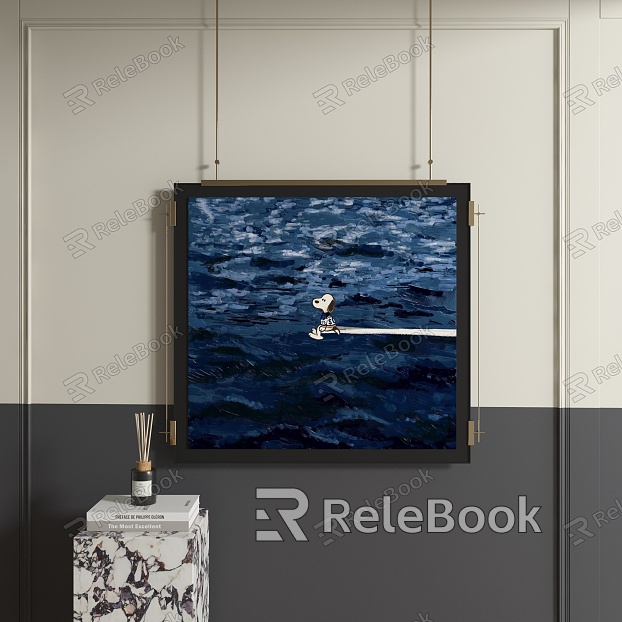 abstract decorative painting model