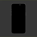Sleek Modern Smartphone With Full Screen Display And Black Glossy Body Design