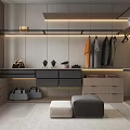 Modern Cloakroom 3d model