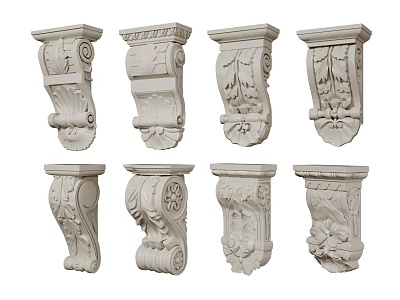 French stigma carved stigma Roman stigma gypsum stigma 3d model