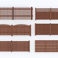 Durable Wooden Fences With Various Designs For Outdoor Privacy And Decoration