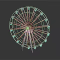 White Metal Ferris Wheel Amusement Equipment With Structural Design And Seats