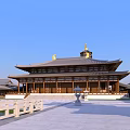 Ancient Architecture Complex With Traditional Style Pagoda Courtyard And Green Surroundings