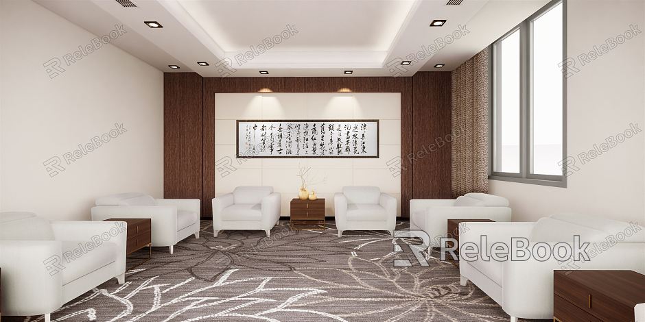 Modern Reception Room Large VIP Room model