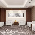 Modern Reception Room Large VIP Room 3d model