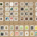 Pegboard Wall Display With Various Tiles And Different Creative Designs