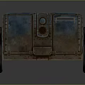 Ancient Wheeled Cannon Weapon Featuring Metal Structure and Vintage Historical Design