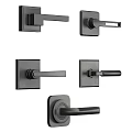 Modern Door Handles with Various Finishes Black Gold Silver and Contemporary Lever Designs