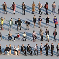 Diverse Women in Various Poses Wearing Stylish Casual and Formal Outfits