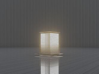 Modern landscape lamp 3d model