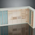 White Corner Storage Furniture With Multiple Compartments Drawers And Glass Doors