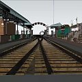 Retro Bazaar Station Bazaar 3d model
