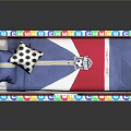 Children's Bunk Bed With Red Blue Mattress Black White Polka Dot Pillow Colorful Floor Mat