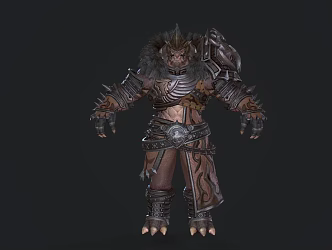 Modern Monster Warrior Game Character Anime Character 3d model