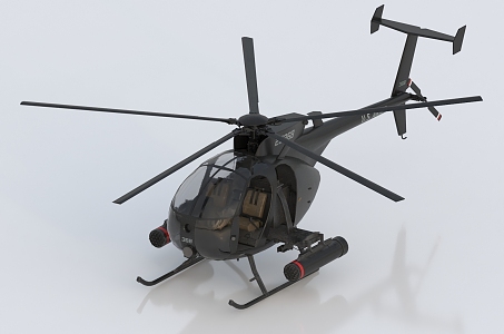 Helicopter Gunship Rescue Helicopter Drone Transport Helicopter 3d model