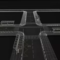 Road Infrastructure With Green Traffic Lights Zebra Crossings Solar Bus Shelters Benches And Lane Markings