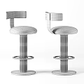 Modern Luxury Gold Metal Frame Velvet Upholstered Bar Chair With Backrest For Home Bar Use