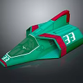 Green And Red Futuristic Model With Aerodynamic Design And Number 33