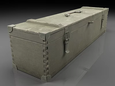 Wooden Box Storage Box Armament Box Weapon Box Military Box 3d model