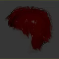Vibrant Red Fluffy Curly Character Wig With Soft Synthetic Hair And Natural Volume