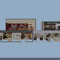 Modern Fashionable Clothing Store Interior With Stylish Displays Mannequins And Shelves