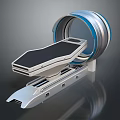 Precision Metallic Equipment With Circular Blue Edge And Flat Platform Support Structure