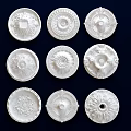 European-style carved classical gypsum carved components 3d model