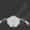 Mysterious Woman With Horns Blindfolded Wearing Skeleton Armor And Feather Details On Gray Background