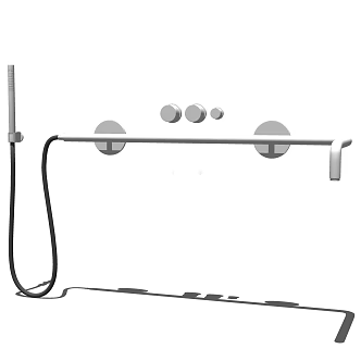 Modern shower faucet 3d model
