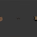 Three Household Decorative Wooden Sticks In Various Shapes Dark Brown Light Brown Yellowish Brown
