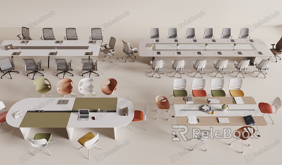 Conference tables and chairs model