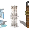 Modern Watchtower 3d model