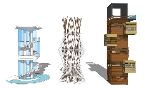 Modern Watchtower 3d model