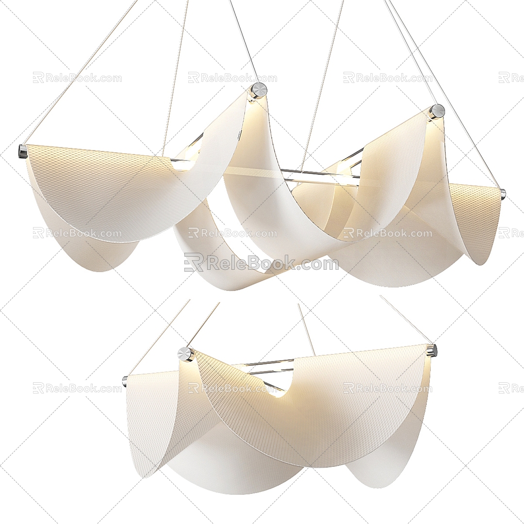 Modern chandelier 3d model