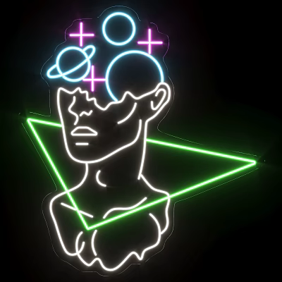 Modern Neon Figure Neon 3d model
