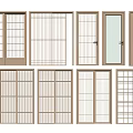 Sliding Doors With Various Wooden And Glass Panel Designs For Home Interiors