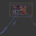 Large Industrial Plant with Blue Thermal Storage Pool Red Structures White Tanks and Chimneys